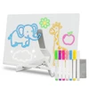 Media-Tech LED DRAWING BOARD – Illuminated LED board with stand for drawing and notes, 30 × 20 cm. The set includes 7 colorful markers and a cleaning cloth.