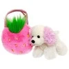 AURORA FANCY PALS Pliušinis pudeliukas STRAWBERRY rankinėje, 20 cm