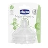 Chicco CHI Silikoniniai buteliuko žindukai NATURAL FEELING, 2 vnt. (reguliuojama tėkmė)