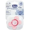 CHICCO PHYSIO COMFORT Silikoonist lutt, 6-12m (Roosa)