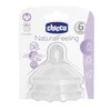 CHICCO NATURAL FEELING Silikoonist lutt, 6-12m