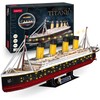 CUBICFUN 3D dėlionė su LED apšvietimu „Titanic“