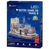 Puzzle 3D dėlionė CubicFun Notre Dame De Paris (su LED apšvietimu) 149 d.