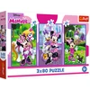 Trefl Dėlionė 3x80 vnt. - Minnie ir draugai