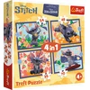 Dėlionė TREFL DISNEY STITCH 4 dėlionių rinkinys
