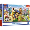 Dėlionė TREFL PAW PATROL Dėlionių rinkinys „Šunyčių komanda“, 3 x 80 det.