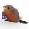 Fat Brain Toys EUGY 3D kartoninis modelis „Bebras“