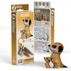 Dėlionė EUGY 3D kartoninis modelis „Surikatos“