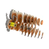 Dėlionė EUGY 3D kartoninis modelis „Voverė“