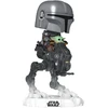 FUNKO POP! Vinilinė figūrėlė: Žvaigždžių karai - The Mandalorian with Grogu, 9 cm