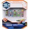 Interaktyvios šviečiančios nano figūrėlės HEX BOTS, 5 vnt.