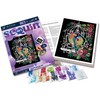 KITFIX DIY „Sequin Art“ violetinis rinkinys „Paukščiai narvelyje“