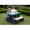 Little Tikes mėlynas ir žalias vaikų pikniko stalas sodui