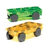 MAGNA-TILES Automobilių važiuoklės su magnetais, 2 vnt.