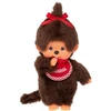 MONCHHICHI beždžionėlė su kūdikiu "Beany", 14 cm