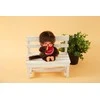MONCHHICHI klasikinė beždžionė su raudonu seilinuku, 20 cm