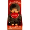 MONCHHICHI klasikinė beždžionė su raudonu seilinuku, 20 cm