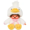 MONCHHICHI Pliušinė beždžionėlė su ančiuko kostiumu, 18 cm
