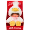 MONCHHICHI Pliušinė beždžionėlė su ančiuko kostiumu, 18 cm
