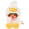 MONCHHICHI Pliušinė beždžionėlė su ančiuko kostiumu, 18 cm