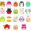 SQUISHMALLOWS CLIP-A-LONGS Herojai-siurprizai, 3 vnt., 2,5 cm