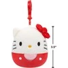 SQUISHMALLOWS HELLO KITTY W20 Prisegamas pliušinis žaislas, 8 cm