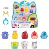 Squishmallows SQUISHMALLOWES SQUISH-A-LONGS Herojai, 8 vnt., 2,5 cm