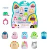 Squishmallows SQUISHMALLOWES SQUISH-A-LONGS Herojai, 8 vnt., 2,5 cm