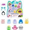 Squishmallows SQUISHMALLOWES SQUISH-A-LONGS Herojai, 8 vnt., 2,5 cm
