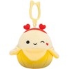 SQUISHMALLOWS Valentino dienos prisegamas pliušinis žaislas, 8 cm