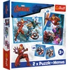 Trefl "Keršytojai" (Avengers) dėlionė-žaidimas 30+ 48+ 24 memo kortelės