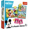 TREFL DISNEY „Peliukas Mikis" 30+ 48+ 24 memo kortelės dėlionė-žaidimas