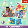 STITCH TREFL 30+ 48+ 24 memo kortelės dėlionė-žaidimas