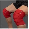 Chiba 44486 Strongman Knee Wrap (kelių apsaugos) (Raudona spalva)