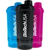 Gertuvė Biotech Wave+ Compact Shaker - 500 ml (+150 ml) plaktuvė (Juodas-Smoke spalva)