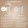 IronMaxx Cup with Handle 1.2 L (rusvai gelsvas spalva)