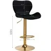 Activeshop Baro kėdė BRAVISIMUS VELVET Juodas GOLD
