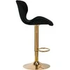 Activeshop Baro kėdė BRAVISIMUS VELVET Juodas GOLD