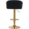 Activeshop Baro kėdė STILISIMUS VELVET Juodas GOLD