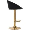 Activeshop Baro kėdė STILISIMUS VELVET Juodas GOLD