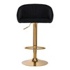 Activeshop Baro kėdė STILISIMUS VELVET Juodas GOLD