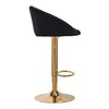 Activeshop Baro kėdė STILISIMUS VELVET Juodas GOLD