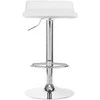 Activeshop Baro kėdė WAVY ECO LEATHER CHROME Baltas