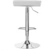 Activeshop Baro kėdė WAVY ECO LEATHER CHROME Baltas