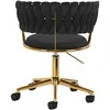 Activeshop Biuro kėdė su ratukais 4Rico QS-GW01G Velvet Juodas