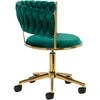 Activeshop Biuro kėdė su ratukais 4Rico QS-GW01G Velvet Žalias