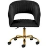Fotelis Activeshop Biuro kėdė su ratukais 4Rico QS-OF212G Velvet Juodas