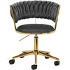 Activeshop Biuro kėdė su ratukais 4Rico QS-GW01G Velvet Pilkas
