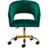 Fotelis Activeshop Biuro kėdė su ratukais 4Rico QS-OF212G Velvet Žalias