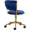 Activeshop Biuro kėdė su ratukais 4Rico QS-GW01G Velvet Mėlyna